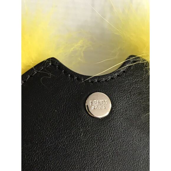 s-l400.jpg New FENDI Monster Black & Yellow Mirror Keychain